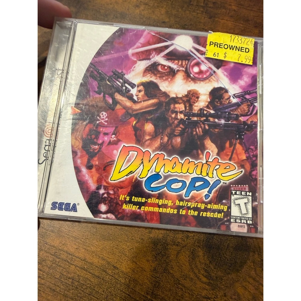 Dynamite Cop Sega Dreamcast 1999 Video Game NTSC-U/C 51013 Beat Em Up Arcade